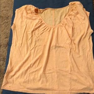 Loft Peach Capped T-Shirt